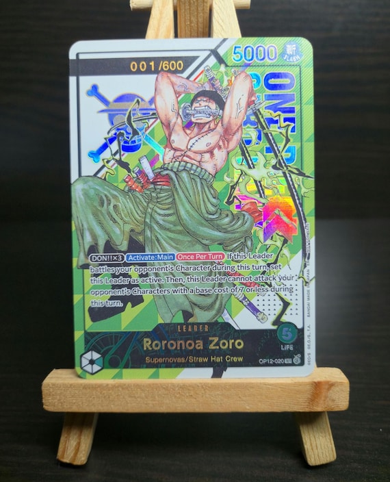 TEXTURED PROXY Roronoa Zoro OP012-020 English Promo Serial Number