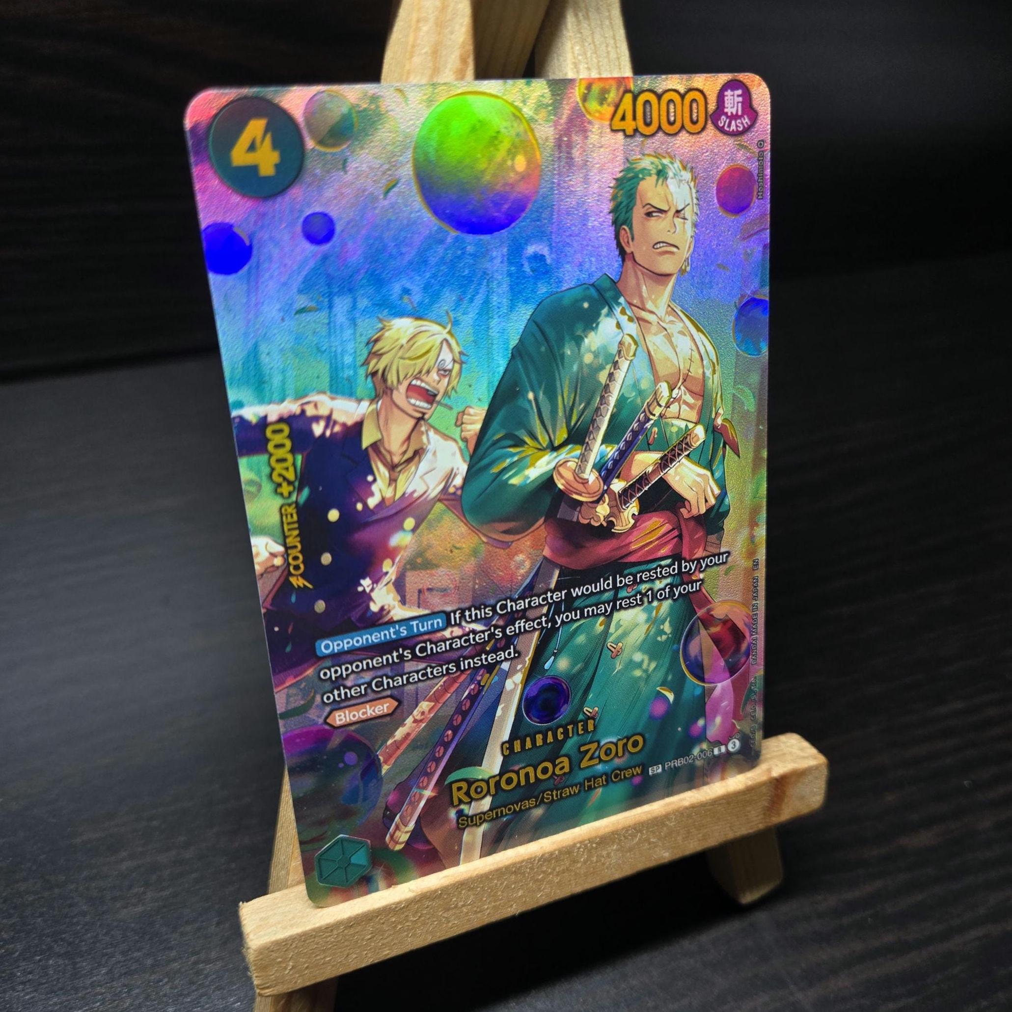 TEXTURED PROXY Roronoa Zoro SP Prb 2 English One Piece Tcg - Etsy