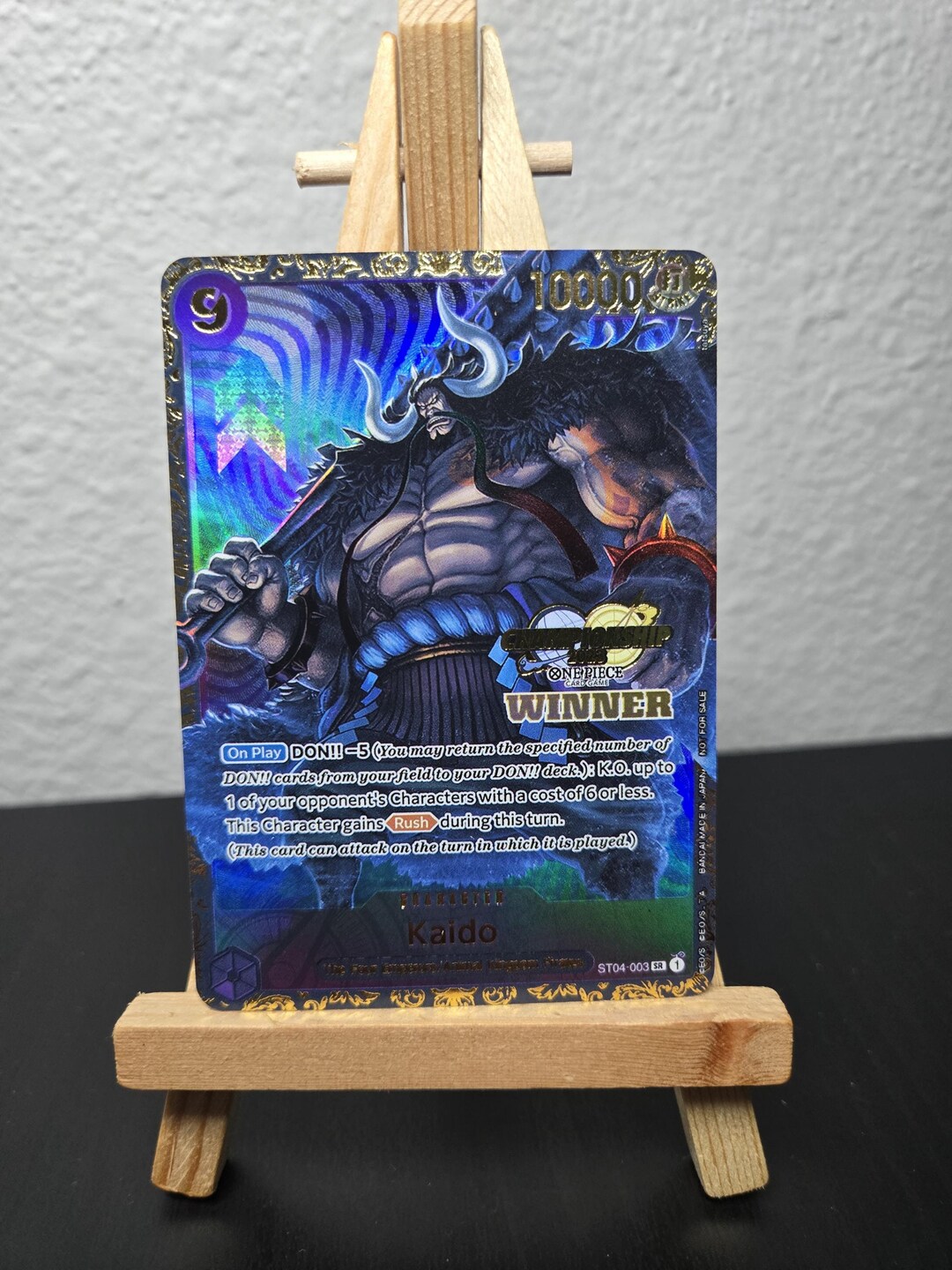 PROXY Kaido ST04-003 One Piece TCG Flagship Championship WINNER