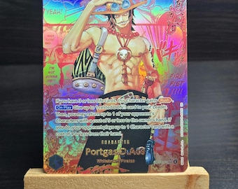 TEXTURED PROXY Portgas D Ace Red Super Alternate Art OP13-119