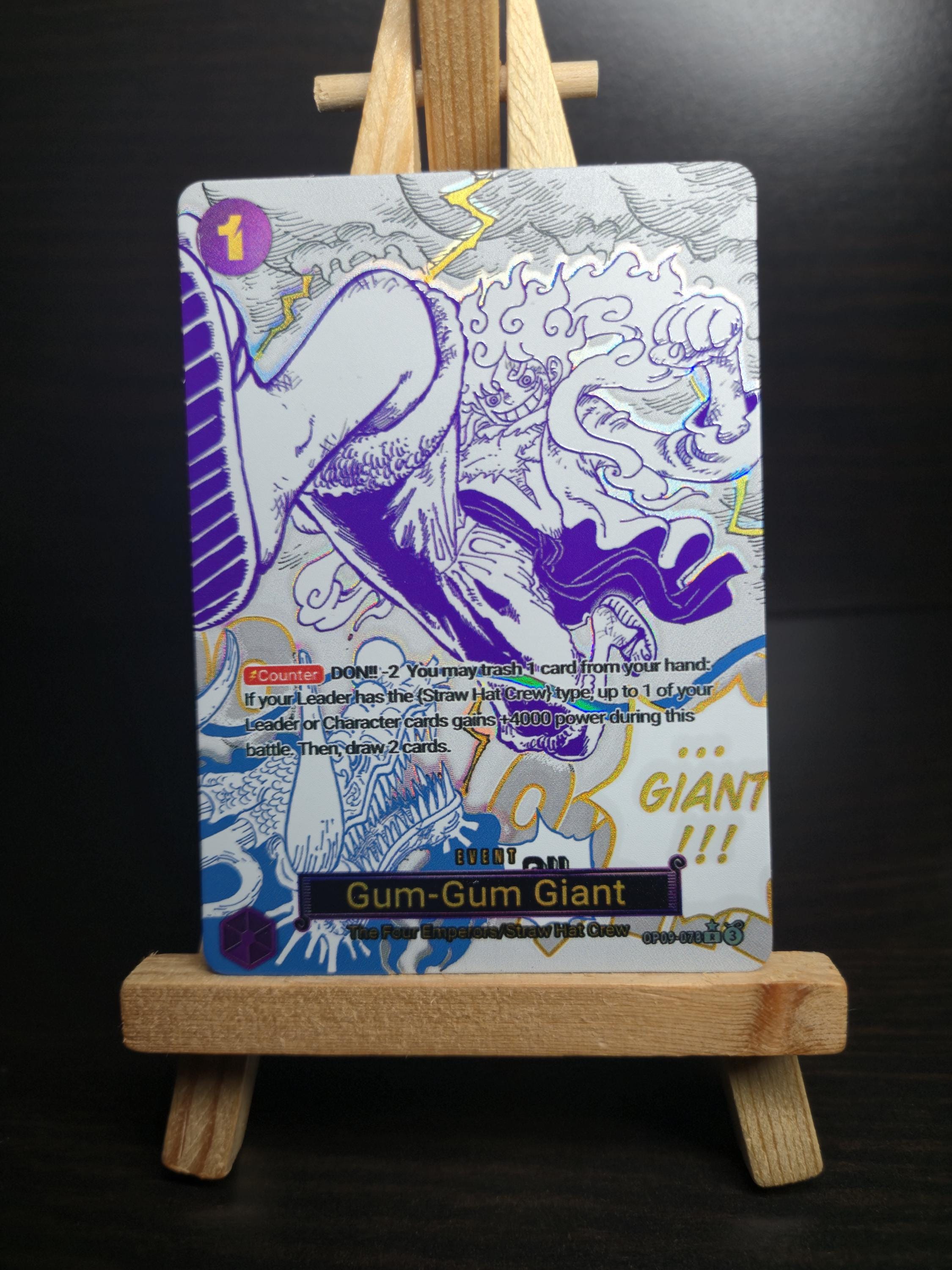 TEXTURED PROXY Gum Gum Giant Alternate Art OP09 English One Piece