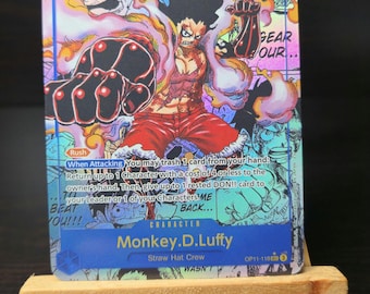 TEXTURED PROXY Monkey.D.Luffy OP11 English Manga One Piece TCG