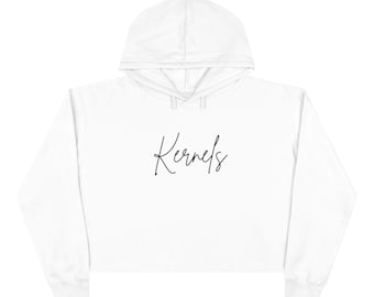 Kernel Crop Hoodie - Ringspun Cotton Blend, Raw Hem