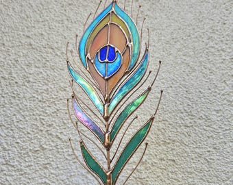 PLIGREAT Fiore di Lavanda Macchiato Suncatcher Finestra Parete Arte Appeso Ornamento Dipinto Farfalle Colorate Pannello di Vetro Acrilico Mestieri per Giardino Casa Appeso Decor