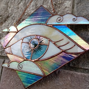 Buntglas Auge Suncatcher: Schillernder Fensterschmuck