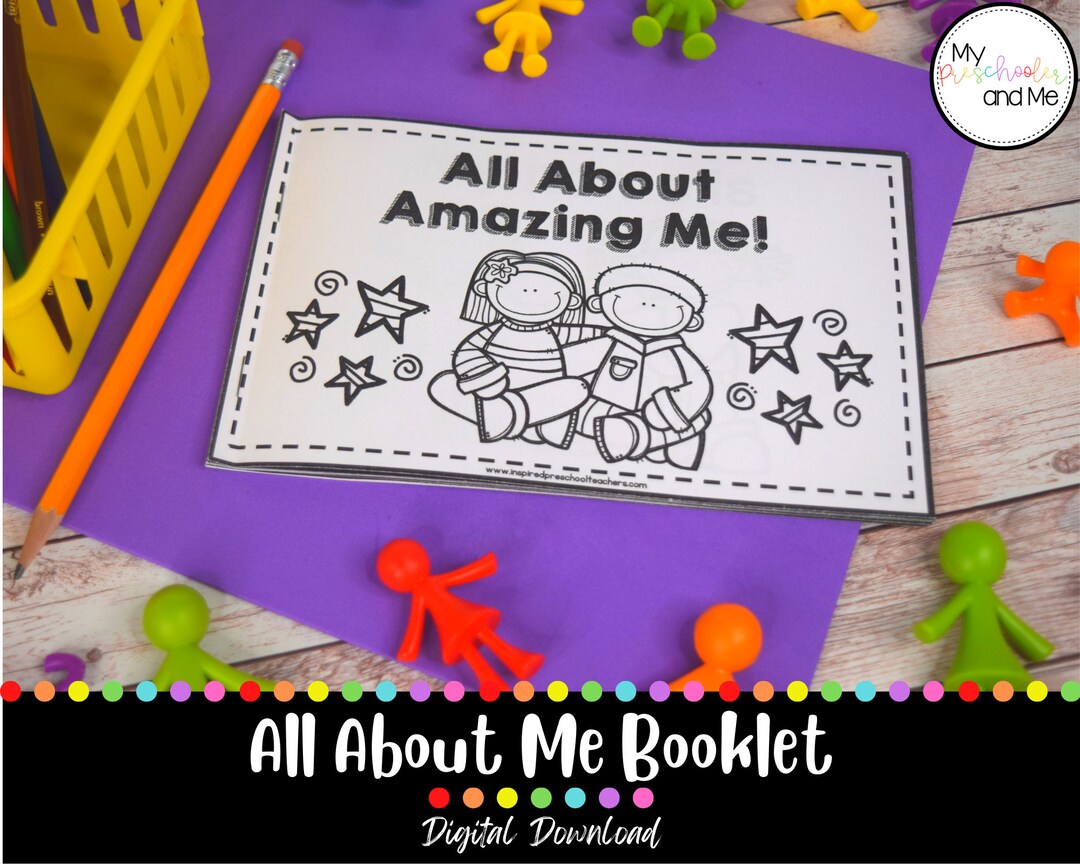All About Me Preschool Booklet, About Me Printable Booklet, About Me ...
