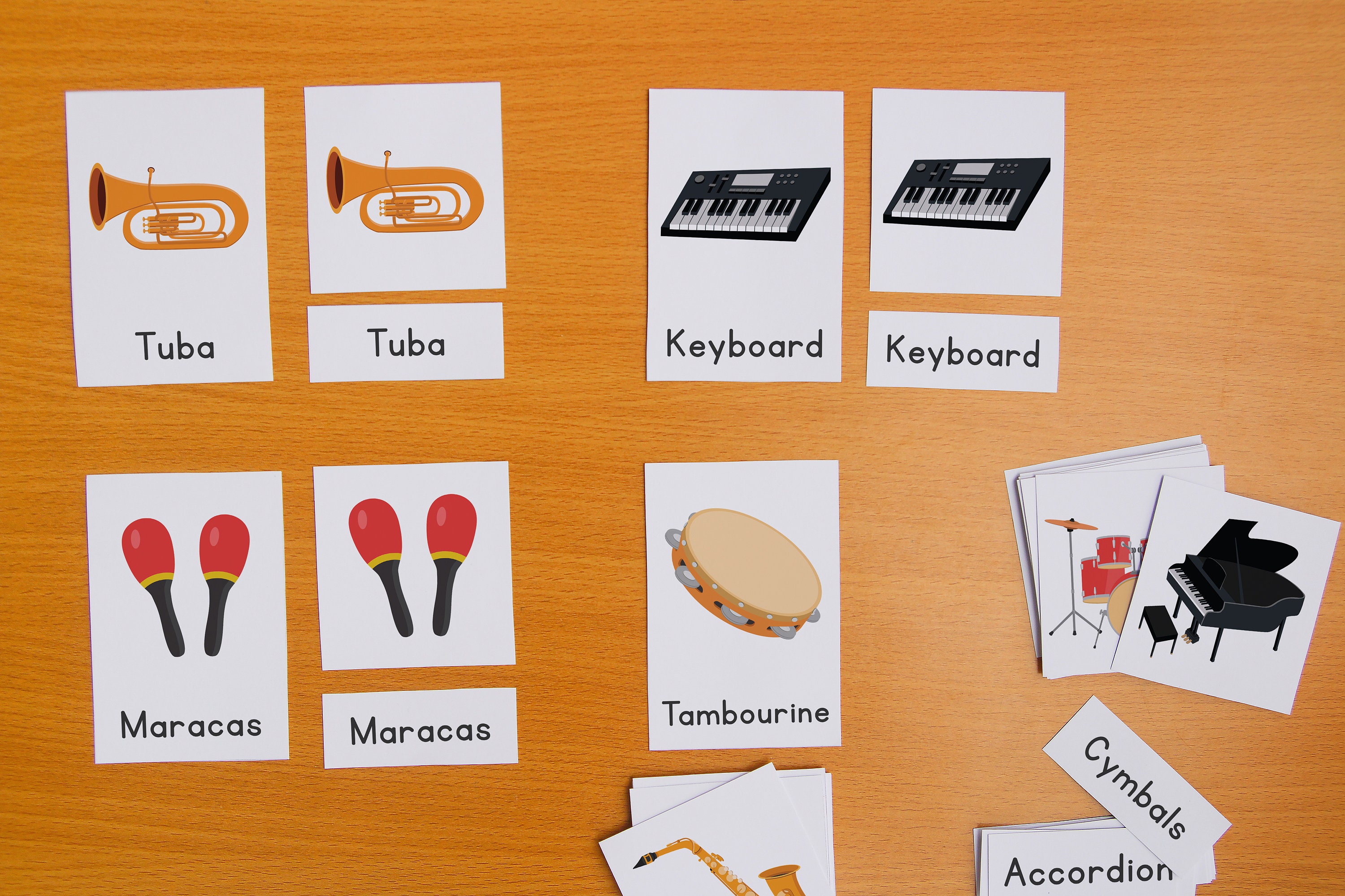 Musical Instruments Flashcards Printable, Music Instruments ...