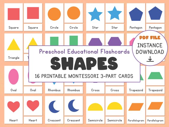 Flashcards - Colors and Geometric Shapes