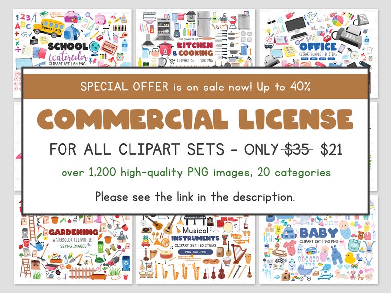 Kitchen Utensils Clipart Bundle, Cooking Clipart Set Png, Kitchen Png, Cooking Png, Kitchen Supplies Sublimation Download, Kitchen Clipart image 9