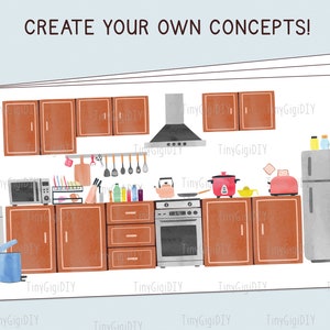 Kitchen Utensils Clipart Bundle, Cooking Clipart Set Png, Kitchen Png, Cooking Png, Kitchen Supplies Sublimation Download, Kitchen Clipart image 8