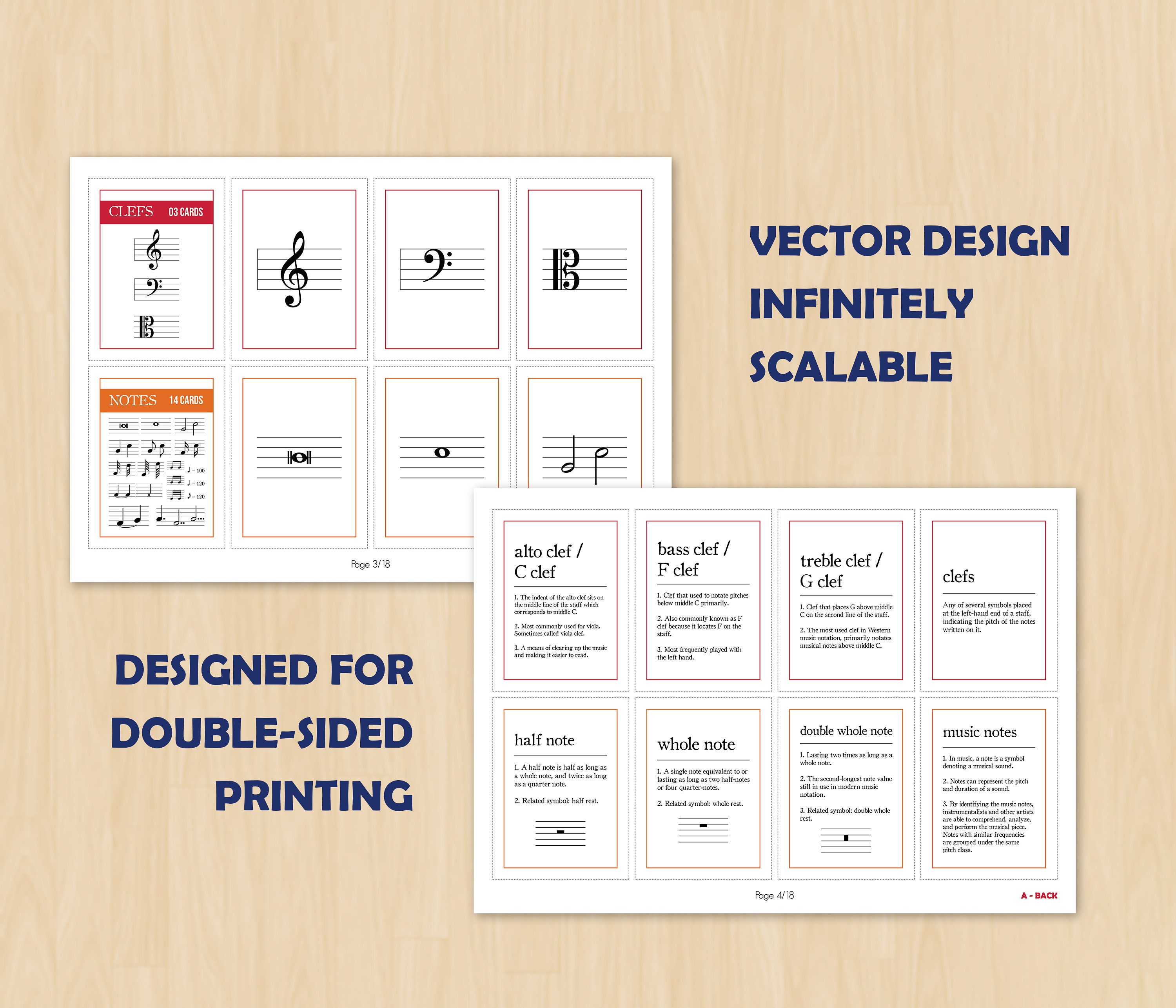 Music Symbols Flashcards Printable Set Music Theory Etsy Australia