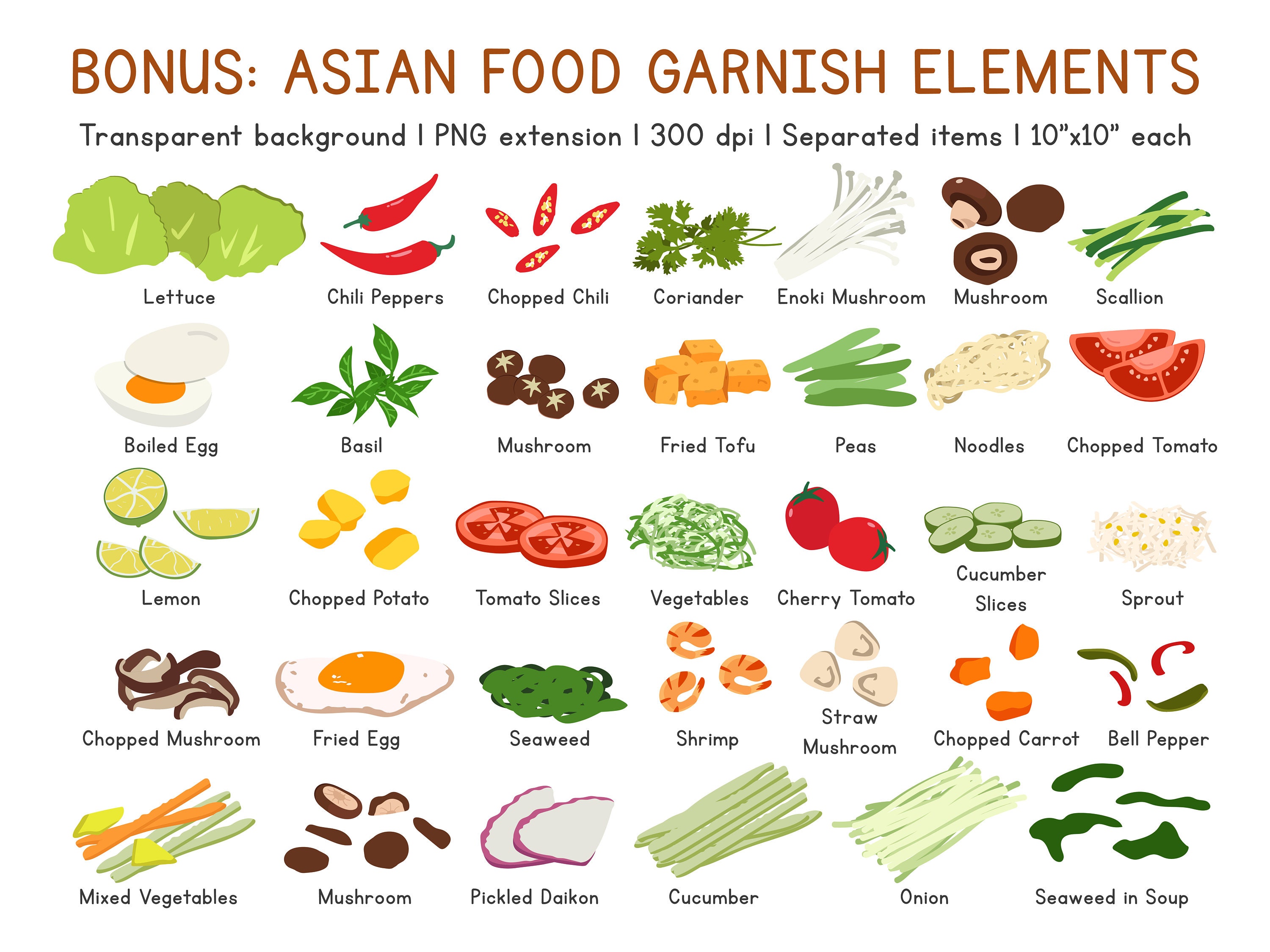 Indian Food Clipart Set Indian Cuisine Png, Eps, Culture Graphics Naan ...