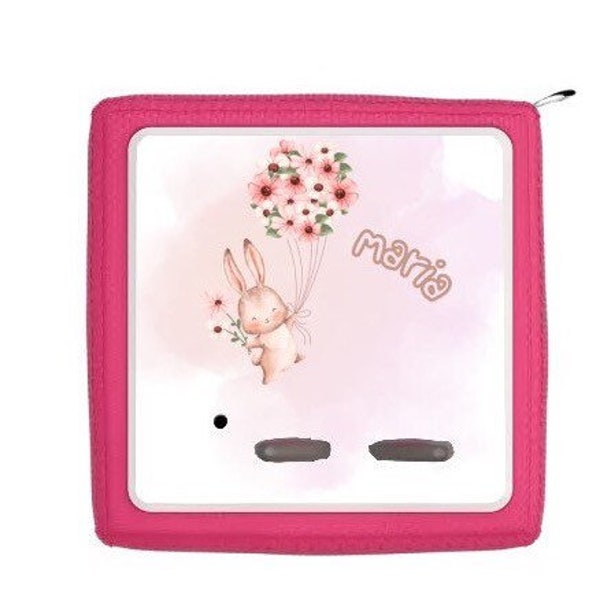 Toniebox protective film cute bunny, rabbit with flowers NEW also with glitter!