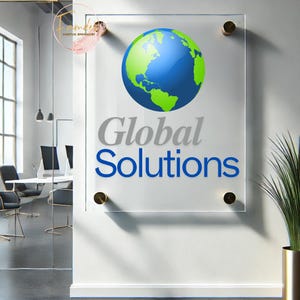 Personalized Acrylic Business Sign | Custom Acrylic Business Logo Sign | Salon Sign  | Sign for Office Storefont | business wall sign,Famdez