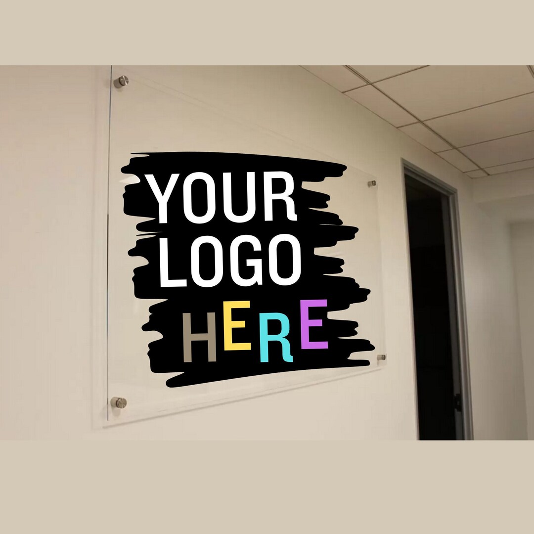 Acrylic Business Sign Business Sign for Wall Office Sign Etsy
