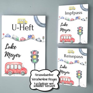U libretto, tessera vaccinale, passaporto PERSONALIZZABILE | DISEGNI DIVERSI | Copertina per taccuino U | Copertina della scheda di vaccinazione | copertina del passaporto