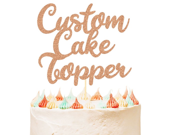 Personalized Happy 1st 2nd 3rd Birthday Cake Topper Custom Cake ...