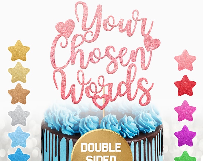 Personalized Happy 1st 2nd 3rd Birthday Cake Topper Custom Cake ...