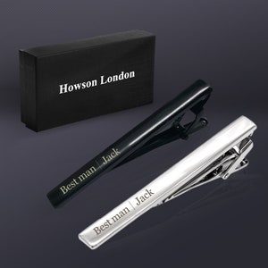 Personalized Tie Clips for Men Tie Pin Tie Clip Engraved Tie Pin Personalized Gift Tie Pin Tie Clip for Business Best Man Usher Wedding