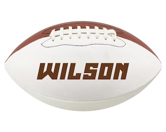 Personalized Custom Football High School Football Junior Football Full 12-Inch Football Gifts for Coach Dad Football Fan Groomsmen Birthday