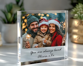 Custom Photo Gifts Acrylic Plaque Photo Prints Personalized Gifts for Women Man Him Picture Frame Gift for Birthday Anniversary Christmas