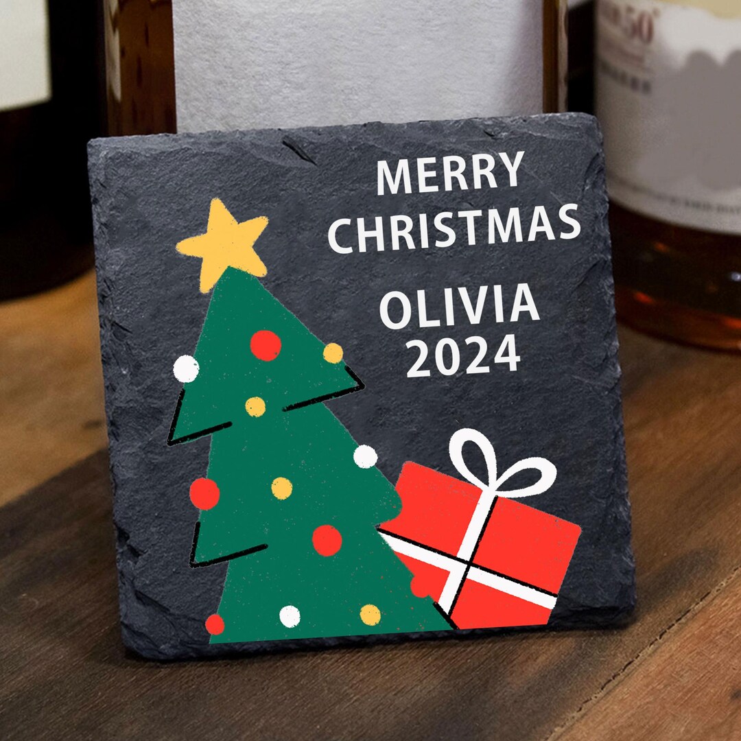 Customized Coaster Christmas Coasters Personalized Slate Coasters ...