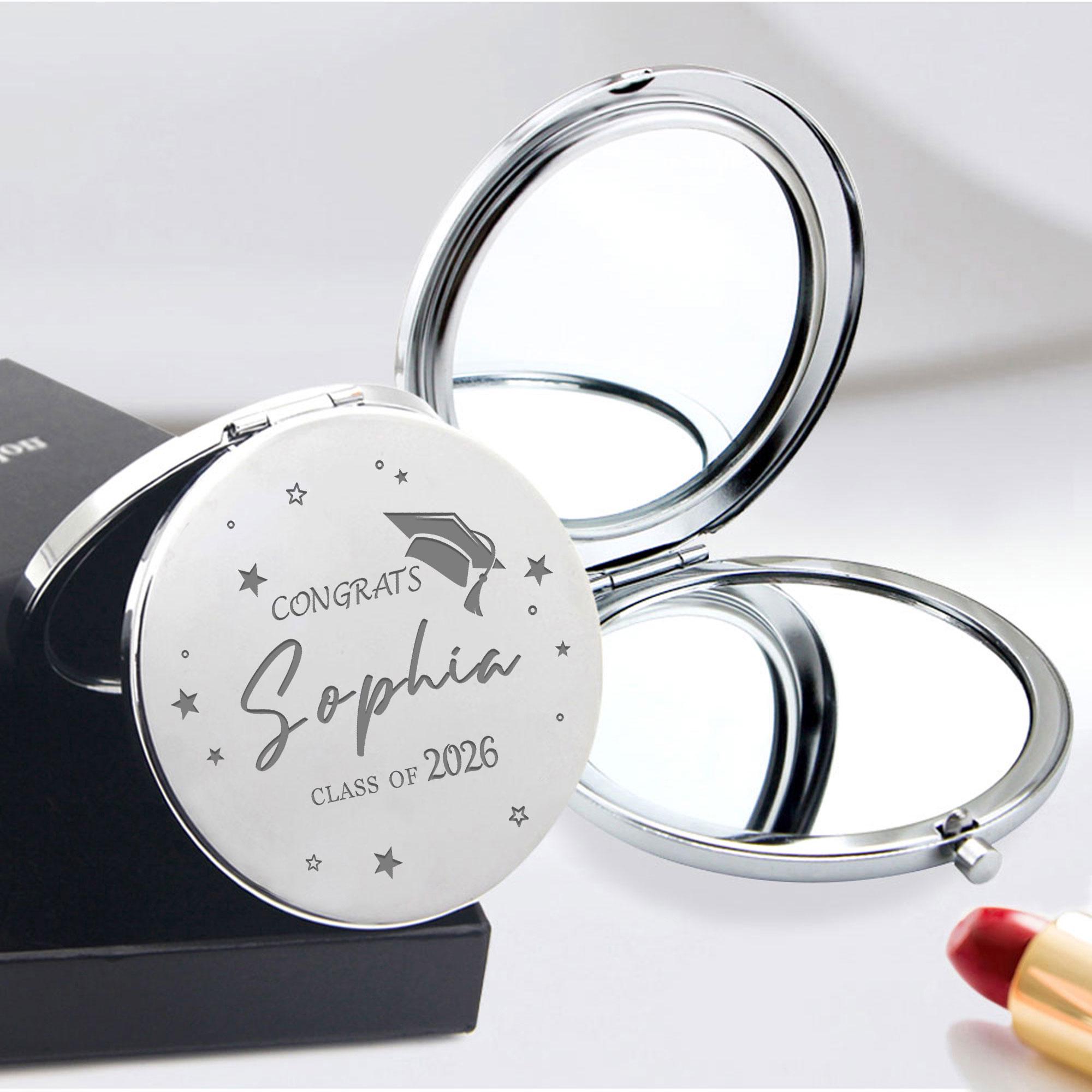 Personalized Graduation Compact Mirror – Engraved Inspirational ...