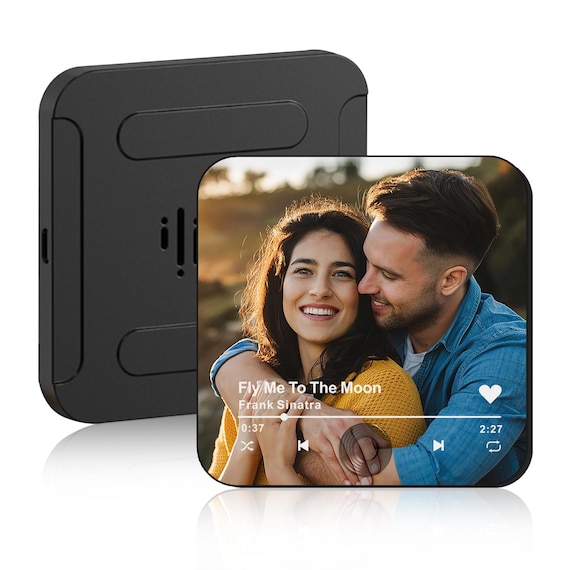 Custom Fridge Magnets Music Gifts for Wedding Anniversary Christmas Valentines Day Spotify Song Plaque for Couple Women Men Friends Mum