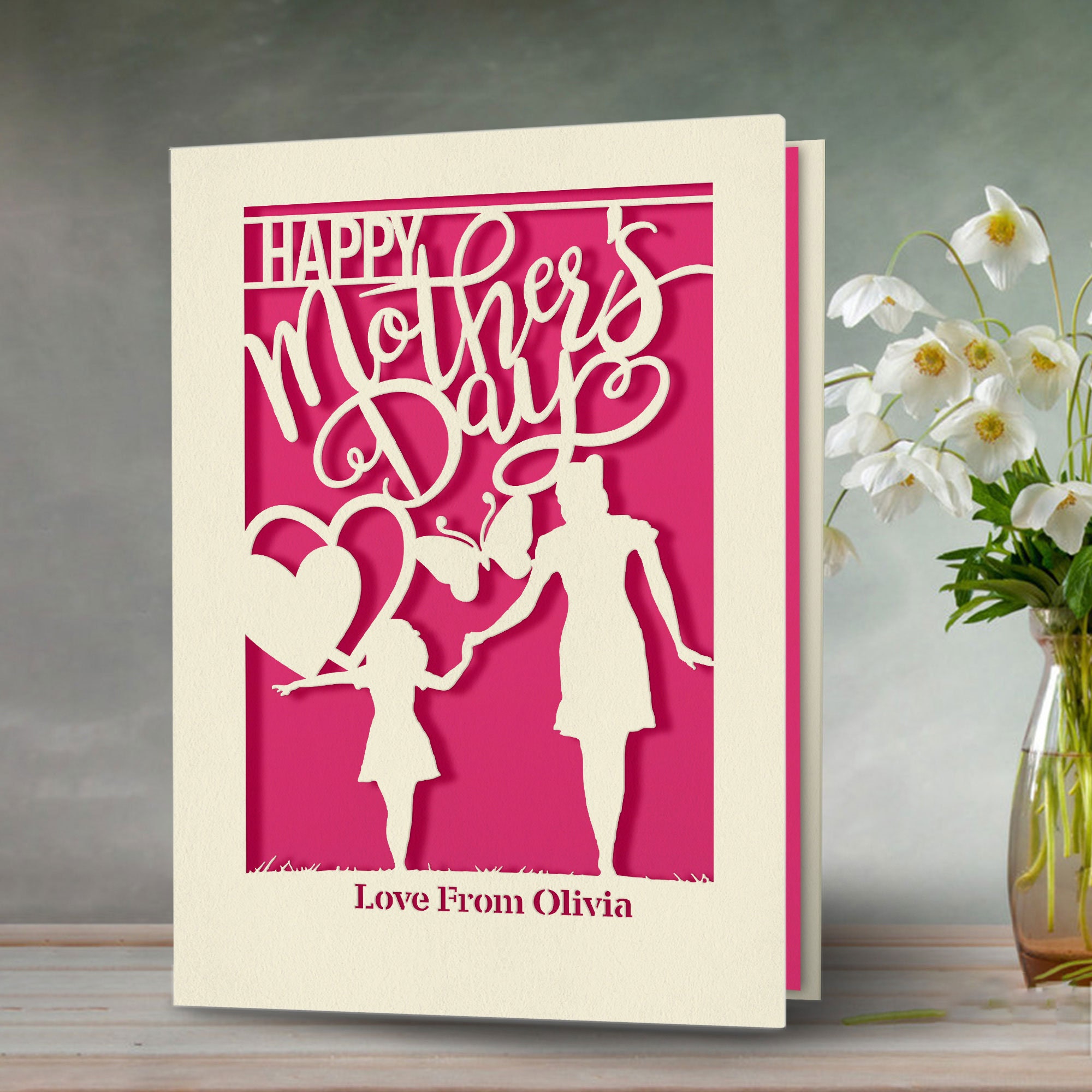 Personalized Mothers Day Card Custom Mothers Day Gifts for Women Her ...