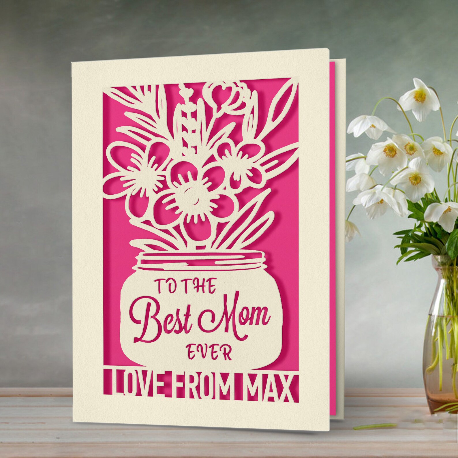 Personalized Mother's Day Card Custom Mothers Day Gift for Mom Her ...