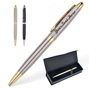 Personalized Pens with Name Dad Gifts Engraved Pens Custom Ballpoint Pens for Men Business Pen Gifts for Fathers Day Birthday Christmas