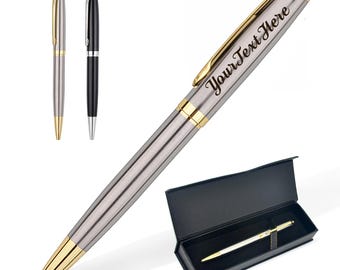 Personalized Pens with Name Dad Gifts Engraved Pens Custom Ballpoint Pens for Men Business Pen Gifts for Fathers Day Birthday Christmas