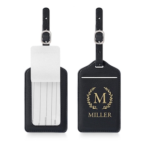 Personalized Luggage Tags Custom Luggage Tags for Suitcases Engraved Leather Suitcase Tags Luggage Tag Luggage Labels Baggage Tags