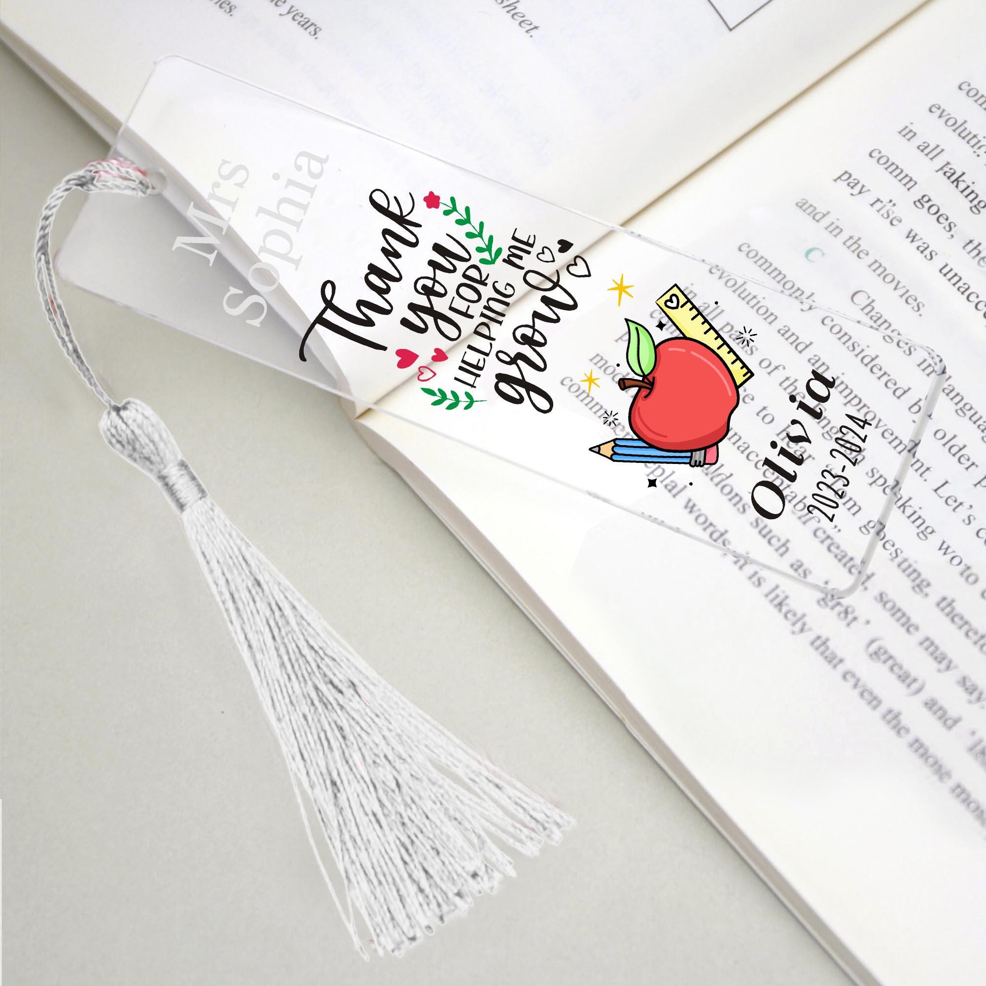 Personalized Bookmark Teacher Appreciation Gifts Thank You Gifts for ...