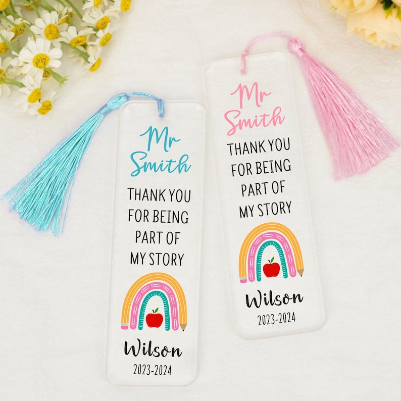 Personalized Bookmark Teacher Appreciation Gifts Thank You Gifts for ...