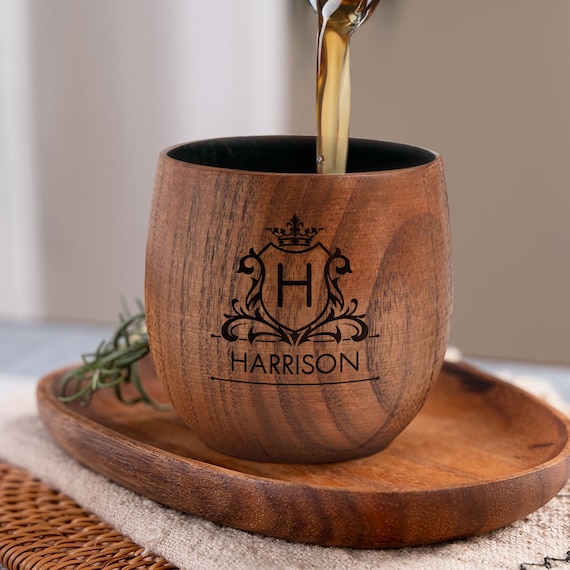 Charred Wooden Whiskey Glasses Personalized Bourbon Glasses Fathers Day Dad Gifts from Daughter Son Bourbon Gifts for Men Whiskey Glass