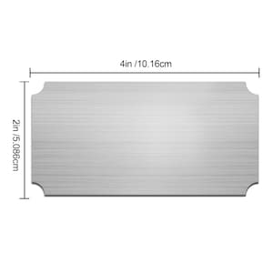 Engraved Name Plate Personalized Memorial Plaques for Doors Urns Solid ...