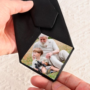 Custom Photo Patch for ties 4Pcs Tie Patch Father of The Bride Gifts Personalized Gifts for Dad Groomsman Grandpa Father of The Groom Gifts