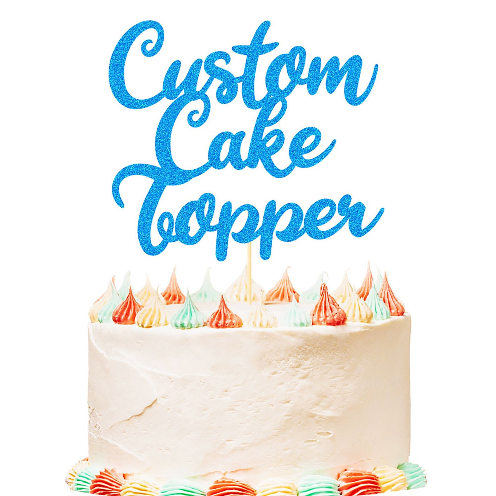 Personalized Happy Birthday Cake Topper Personalized With Any Text Any ...