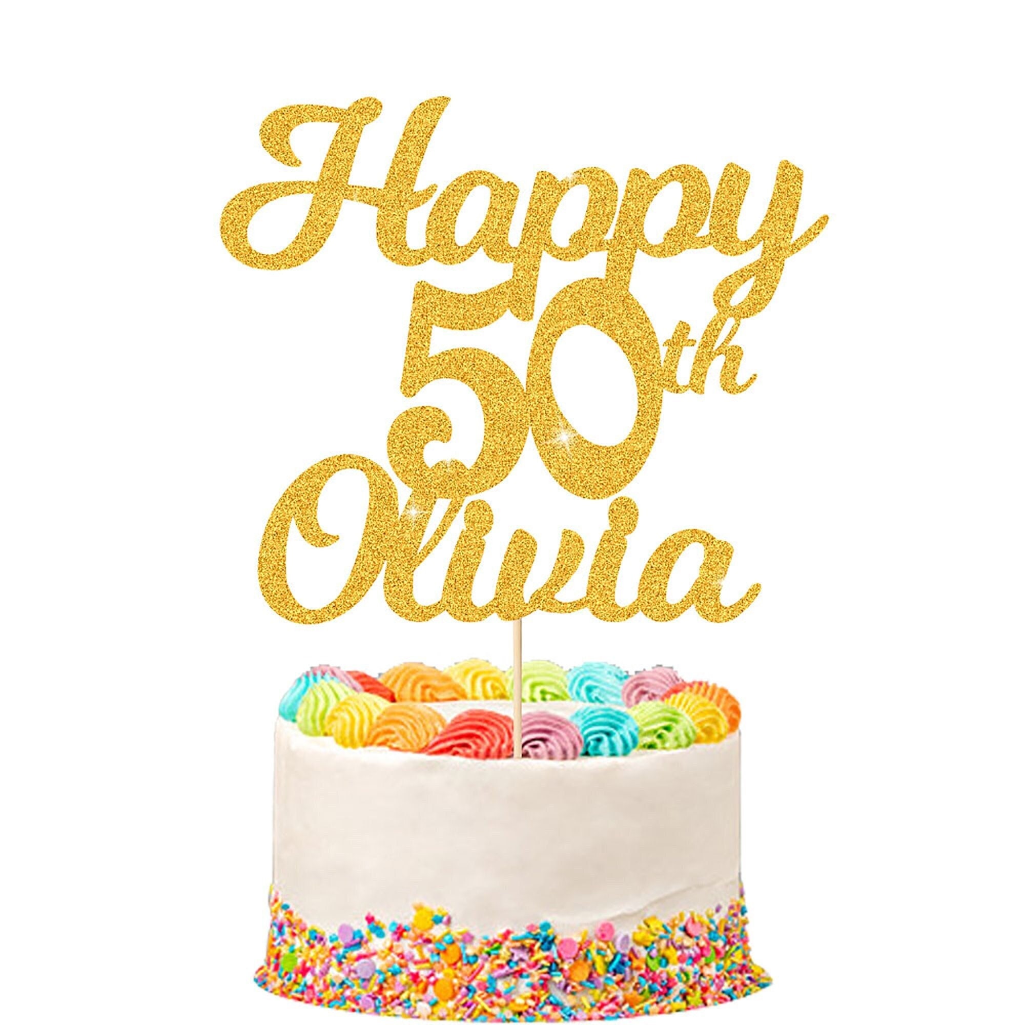 Cake with age written on it