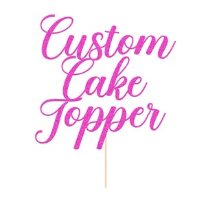 Personalized Happy Birthday Cake Topper Customized With Any Text Any ...