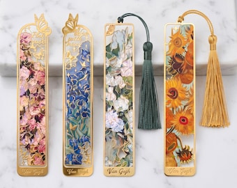 Personalized Metal Bookmark, Oil Painting Theme Bookmarks