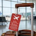 Personalized Luggage Tags for Suitcase Customized Metal Luggage Tags Laser Engraved Aluminum Luggage Tags for Backpacks Travel