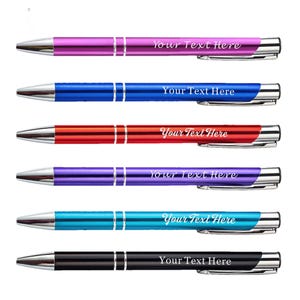 Personalized Pen Custom Pens Engraved Pen Personalized with name Custom Ballpoint Pen Gifts for Student Birthday Gradution Thank you Gifts