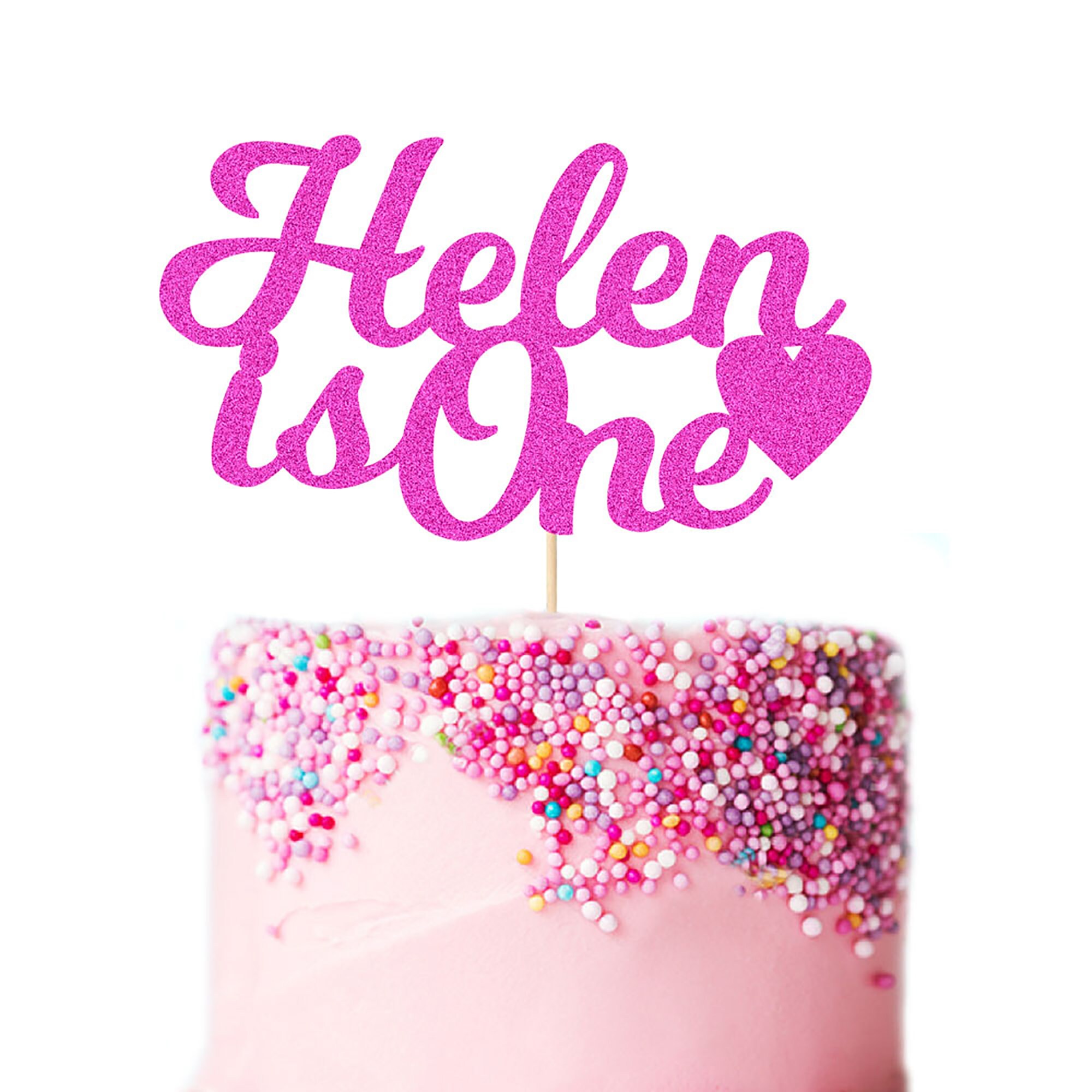 Personalized Happy 1st 2nd 3rd Birthday Cake Topper Custom - Etsy