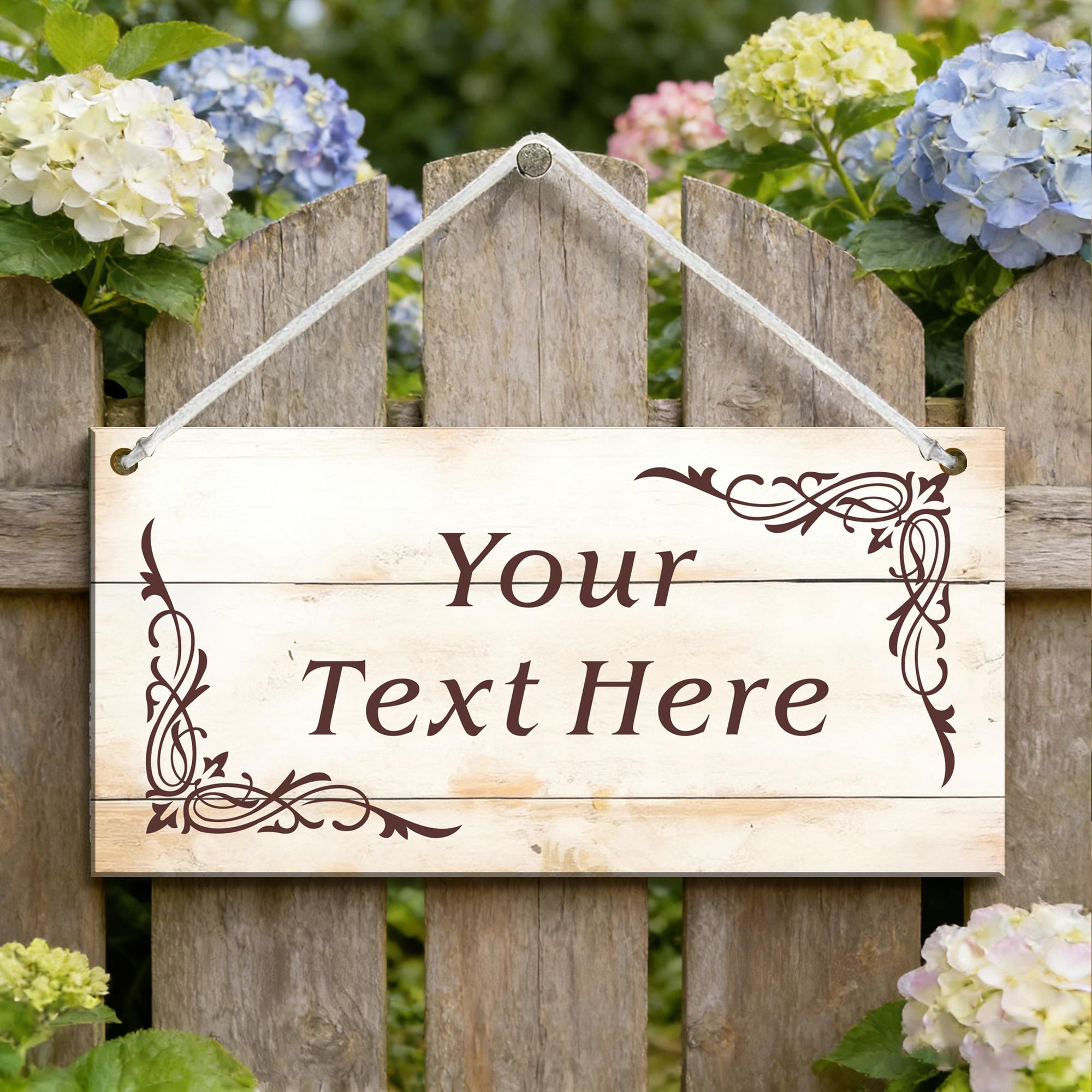 Personalized Signs Plaques Door Sign Wooden Garden Signs Custom Gifts Room Sign Custom Gift Wall Hanging Sign Plaque