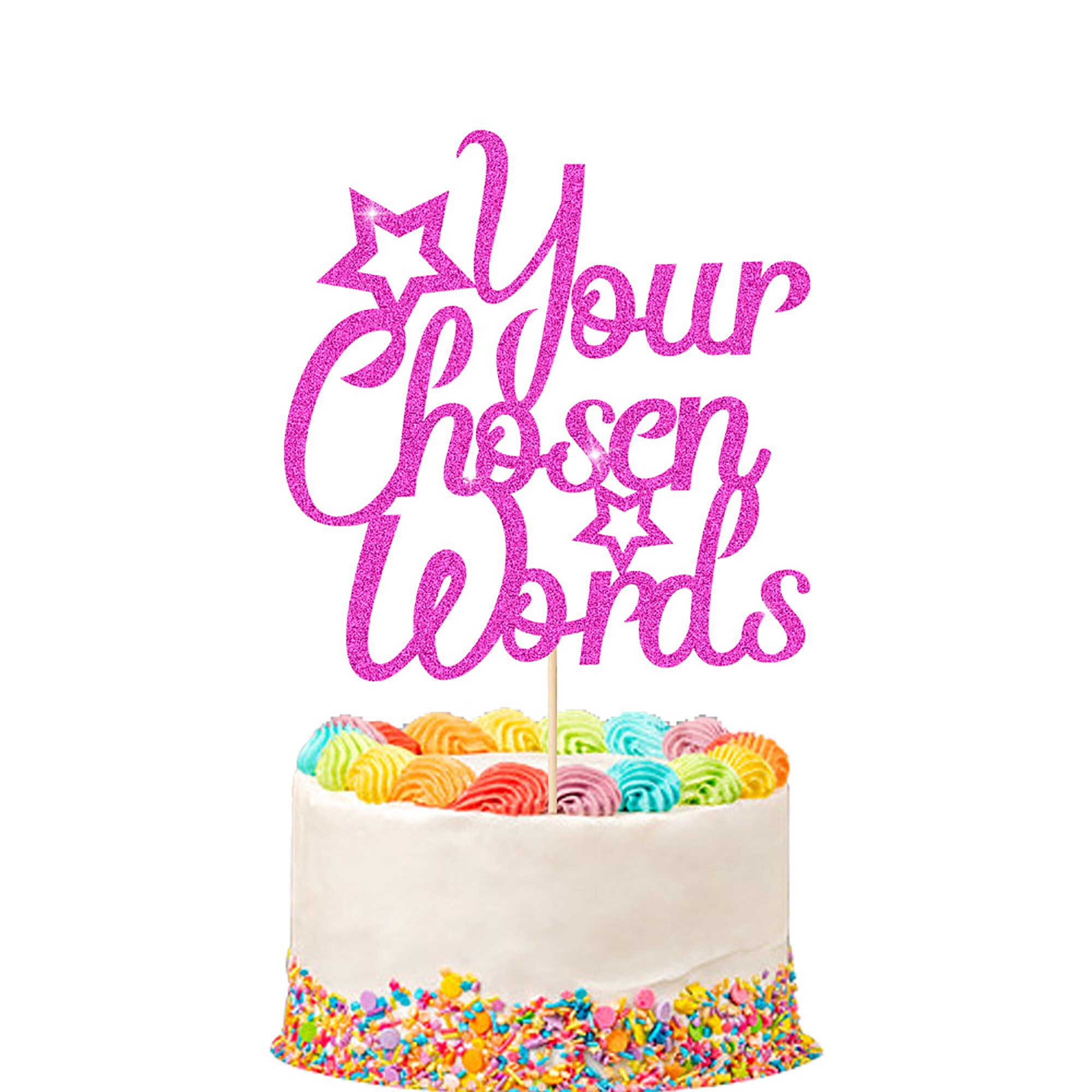 Personalized Happy Birthday Cake Topper Personalized With Any - Etsy