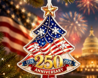 250 Anniversary USA Merchandise, 4th of July Hanging Ornament USA 250 Decorations, Independence Day Decorations, Memorial Day Gifts