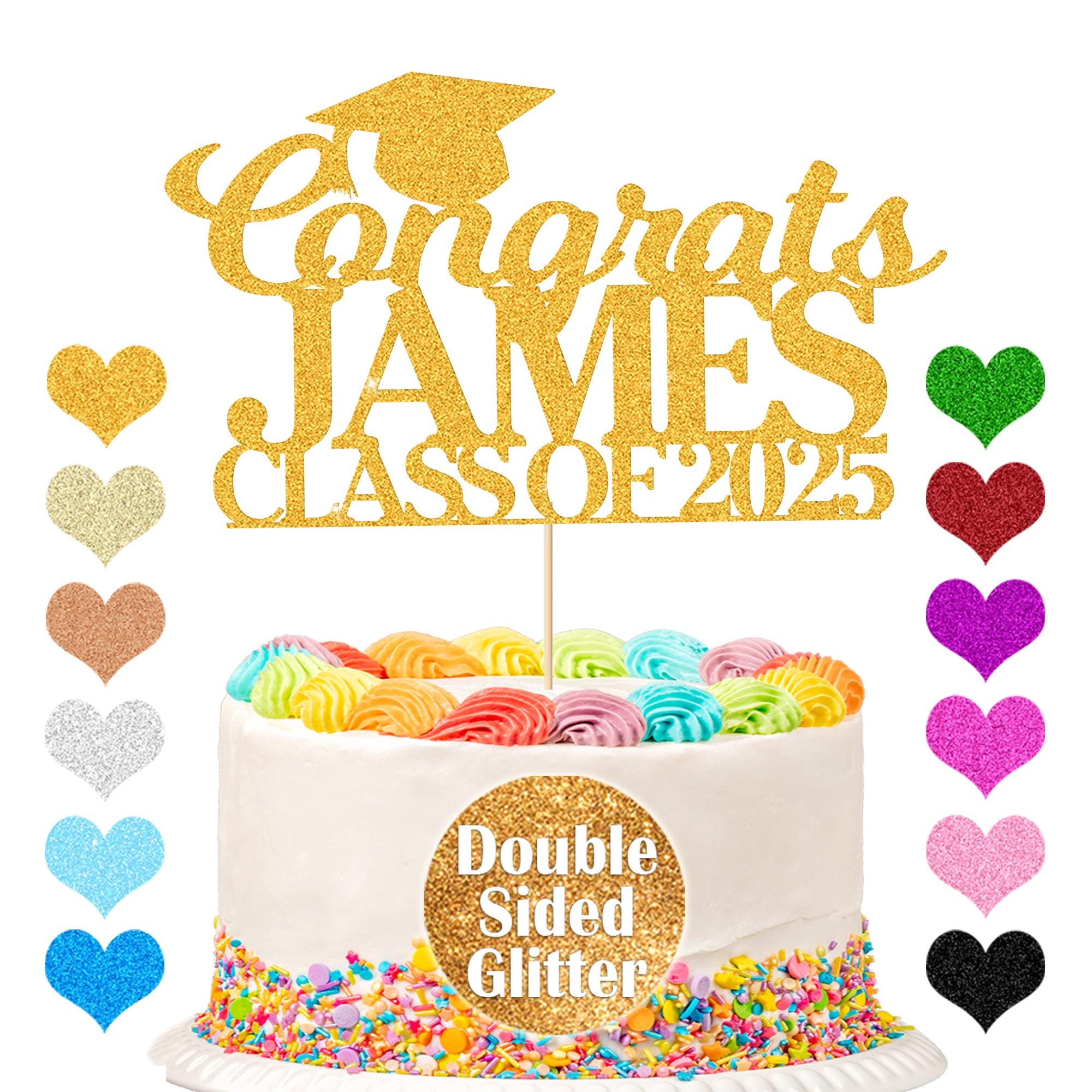 12 Pieces 2025 Graduation Cupcake Toppers Wrappers Congrats Grad Cake Decorations Class Of 2025 Grad Graduation Party Supplies, Decorate Your Graduation Dessert Table With 6 Cakes Cup 6 Insert Cards