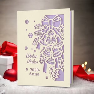 Personalized Christmas Card for Kids Daughter Son Granddaughter Grandson 2025 Merry Xmas Cards Santa Gift for Brother Boy Sister Girl